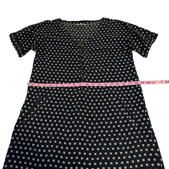 Toad & Co | Woven Zip Short Sleeve Dress Size S 100% Tencel - Picture 11 of 13